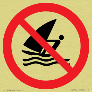 Prohibition: No windsurfing